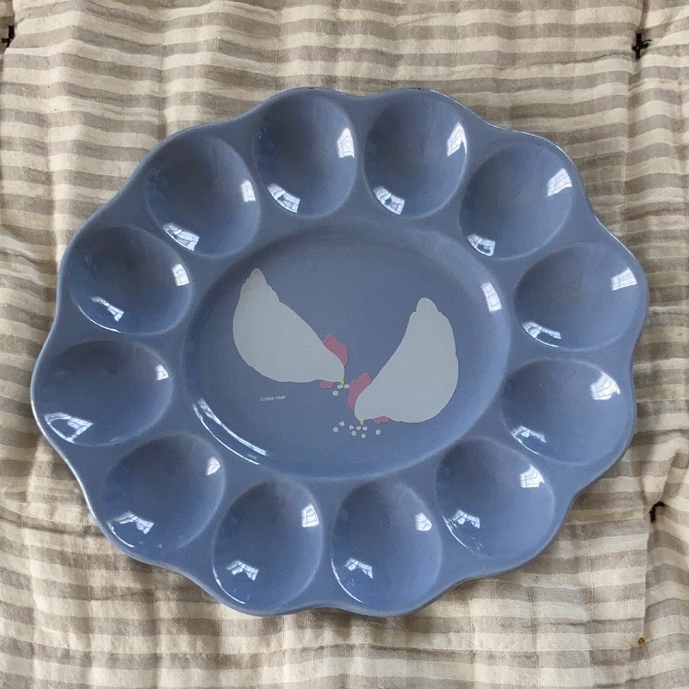 Vintage egg plate